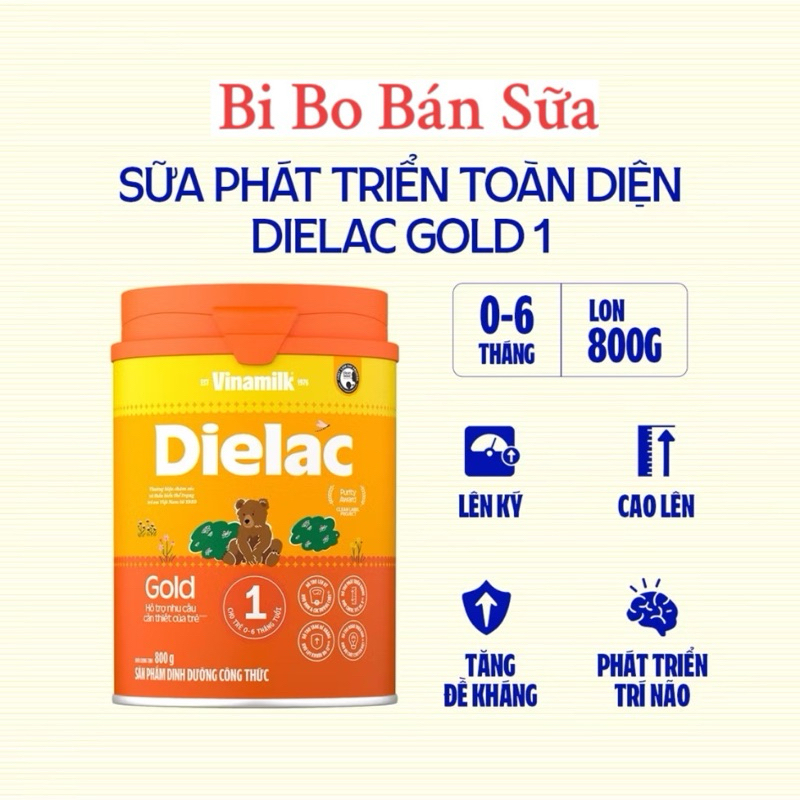 Sữa Bột Vinamilk Dielac Alpha Gold Số 1 Lon 800g