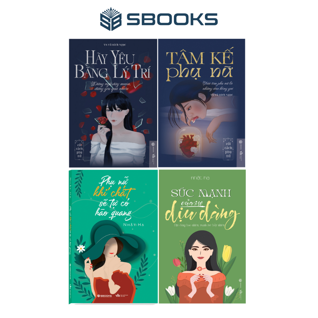 Sách Combo 4 Cuốn : Tâm Kế Phụ Nữ + Hãy Yêu Bằng Lý Trí + Phụ Nữ Khí Chất Sẽ Tự Có Hào Quang + Sức Mạnh Của Sự Dịu Dàng