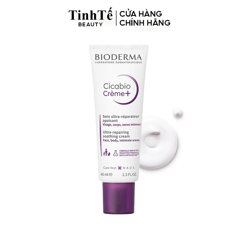Ảnh Kem phục hồi da tổn thương Bioderma Cicabio Creme+ 40ml (mẫu mới) 1