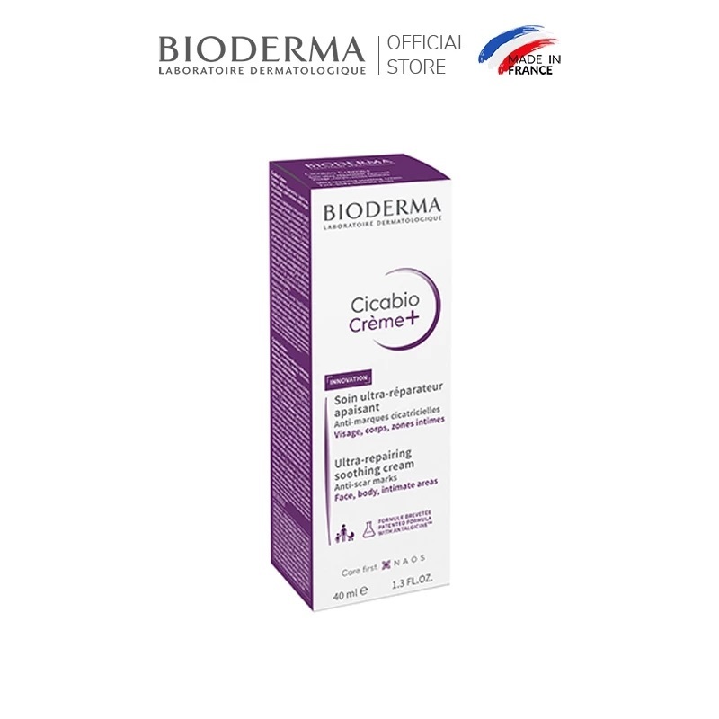 Ảnh Kem phục hồi da tổn thương Bioderma Cicabio Creme+ 40ml (mẫu mới) 3