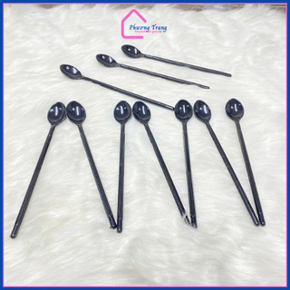 Combo 10 muỗng nhựa trà sữa, cà phê, sinh tố - Phương Trang