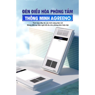 Đèn Sưởi Nhà Tắm AGREENO [BH-3 Năm] Máy Sưởi Nhà Tắm Âm Trần - Thắp Sáng, Sưởi Ấm, Quạt Mát, Hút Ẩm, Thông Gió