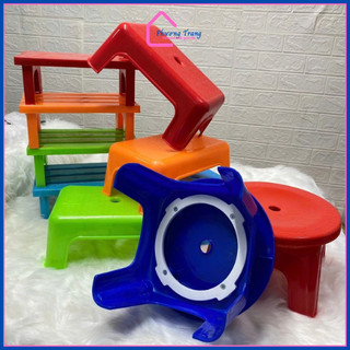 [COMBO 5C] Ghế Thẻ, Ghế Ốc, Ghế Mini Nhựa Cao Cấp, Ghế Nhựa Ngồi Bệt- Giặt Đồ Dã Ngoại nhỏ gọn - Phương Trang