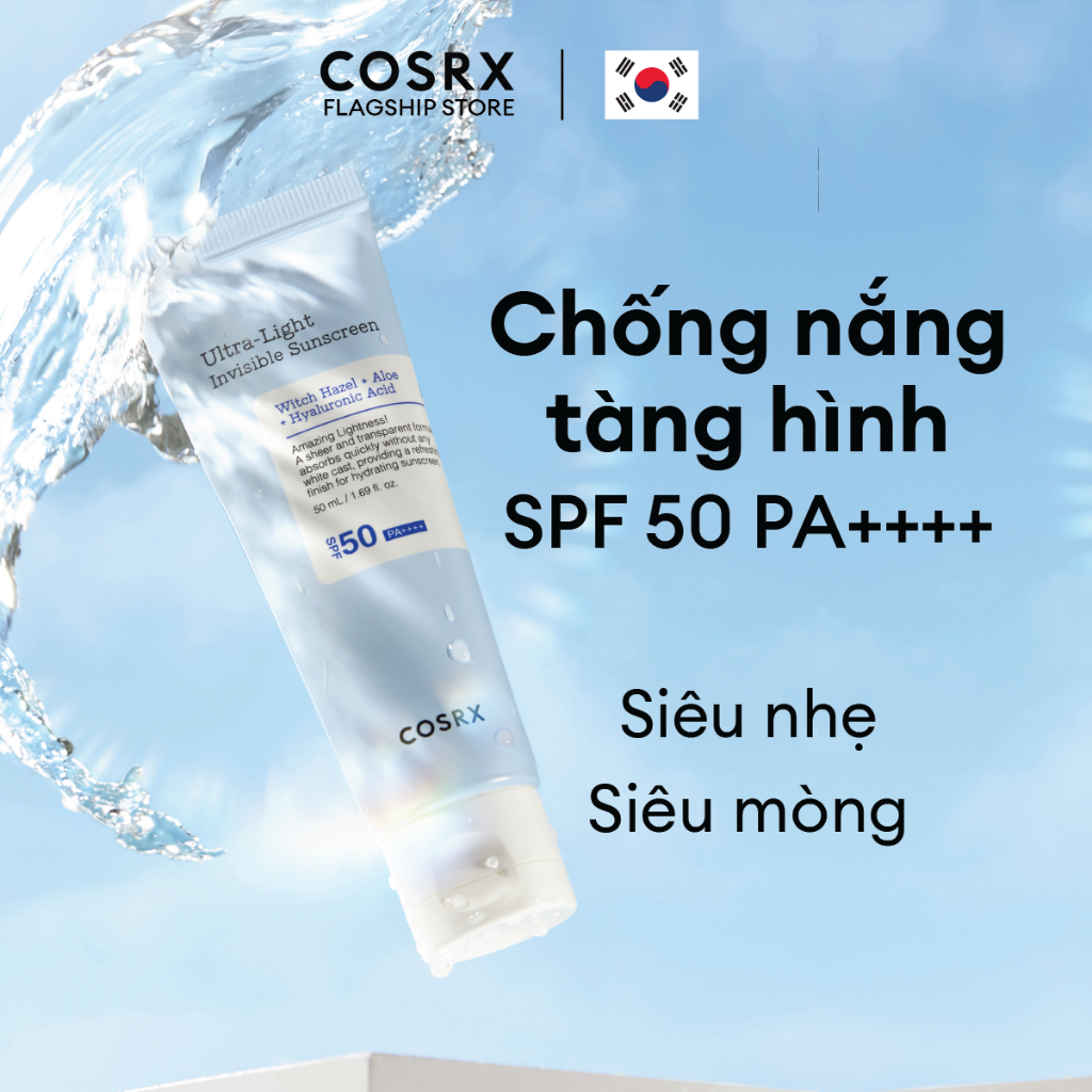Ảnh Bộ 3 Làm sạch-Bảo vệ da: SRM Salicylic Acid 150mL-Tẩy trang Niacinamide 400ml-Kem chống nắng Ultra-light 4
