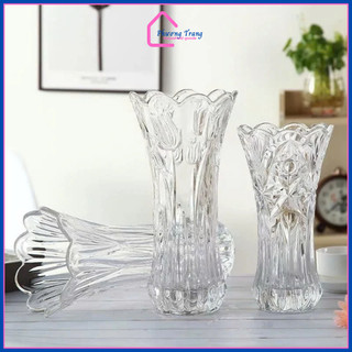[Freeship] Lọ hoa màu cắm hoa cao 25cm thuỷ tinh cao cấp sang trọng - Bình hoa thủy tinh màu cao cấp - Phương Trang