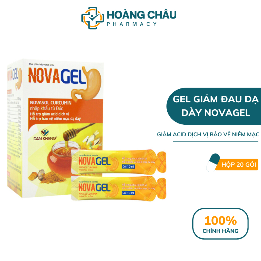 Dạ Dày Novagel - Giảm Trào Ngược Dạ Dày, Bảo Vệ Niêm Mạc Bao Tử, Hỗ Trợ ...