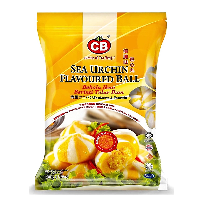 CB Viên Thả Lẩu Malaysia Bánh Bao Hải Sản Nhím Biển Nhân Trứng Cá Sea Urchin Flavoured Ball