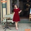 Đầm thiết kế BEMINE cổ tròn viền ngọc dáng chữ A phù hợp đi chơi, đi dạo phố-MT9511