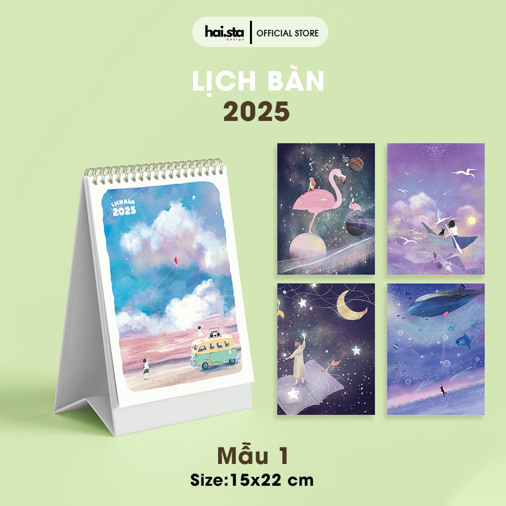 Lịch để bàn 2025(TẶNG STICKER DÁN NOTE), LỊCH ÂM DƯƠNG, note các ngày ...