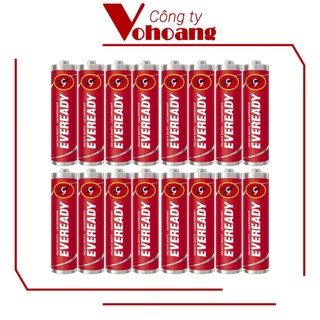 Bộ 16 pin AAA - Pin đũa Eveready Heavy Duty 1.5V carbon không sạc (Đỏ)