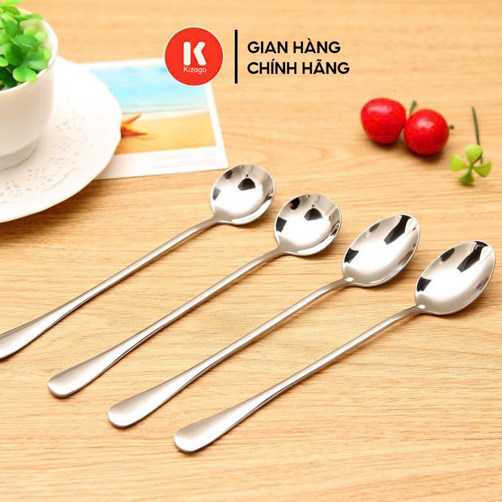 Muỗng Inox 304, Thìa Inox Cán Dài, Muỗng Cà Phê Inox Cao Cấp Thìa Ăn ...