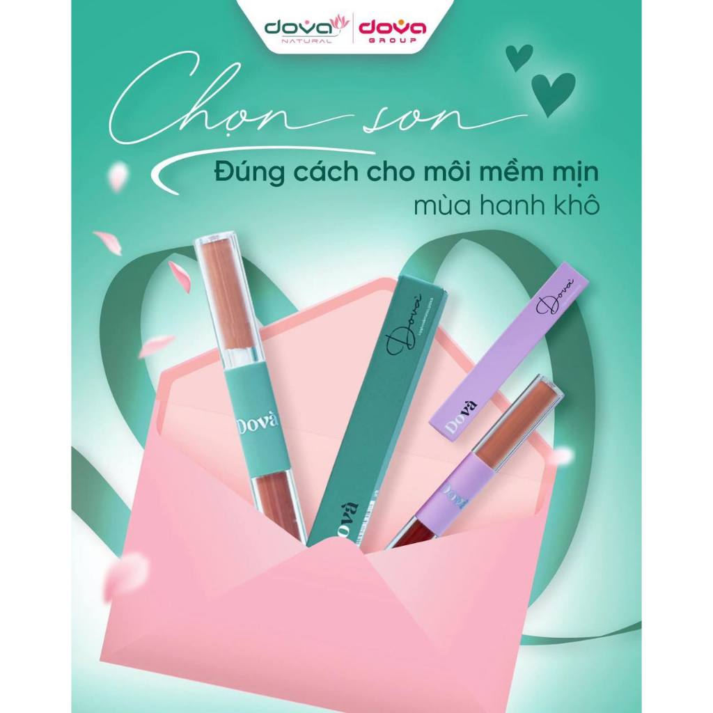 Son lì kèm 2 đầu thuần chay DoVà chính hãng Dova Group Say đắm mọi ánh nhìn