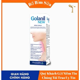 Golanil New Xịt Họng Hỗ Trợ Làm Dịu Họng, Giảm Ho Do Viêm Đường Hô Hấp Trên Chai 30ml