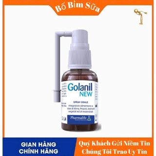 Golanil New Xịt Họng Hỗ Trợ Làm Dịu Họng, Giảm Ho Do Viêm Đường Hô Hấp Trên Chai 30ml