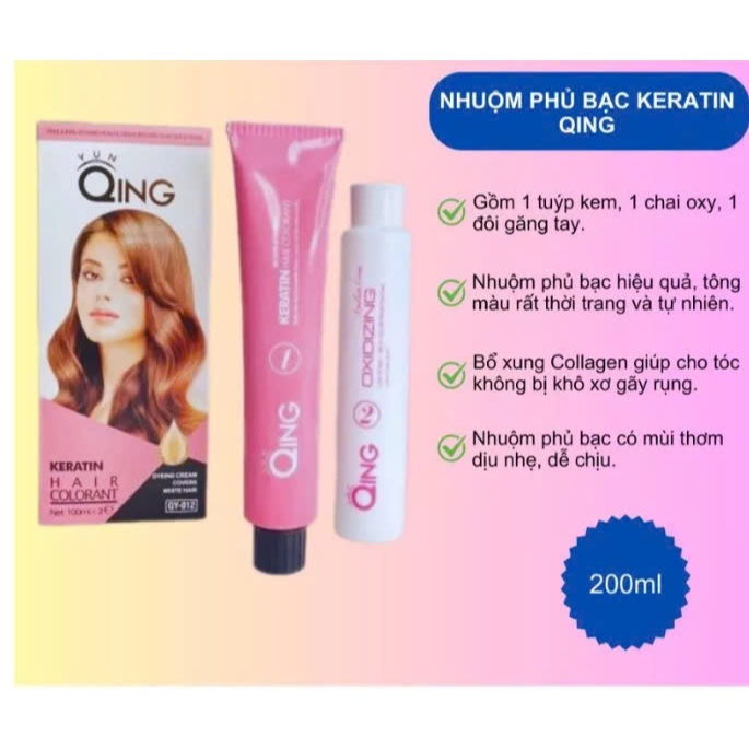 Nhuộm Phủ Bạc Qing, Không Khô Tóc, Ăn Bạc 100%