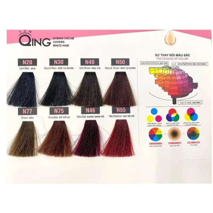 Nhuộm Phủ Bạc Qing, Không Khô Tóc, Ăn Bạc 100%
