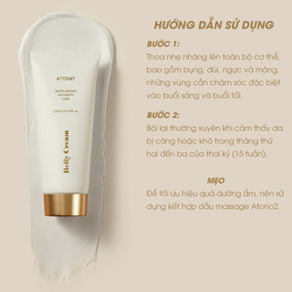 Kem Rạn Da Cho Bà Bầu ATONO2 Giúp Chống Rạn Da Trước Và Sau Sinh Giảm Mờ Thâm Sẹo 200ml