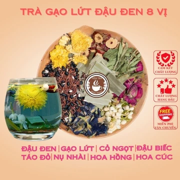 COMBO 20 Gói Trà Thảo Mộc Gạo Lứt Đậu Đen Xanh Lòng (Đậu Đen Xanh Lòng, Gao Lứt, Hoa Cúc, Táo Đỏ)