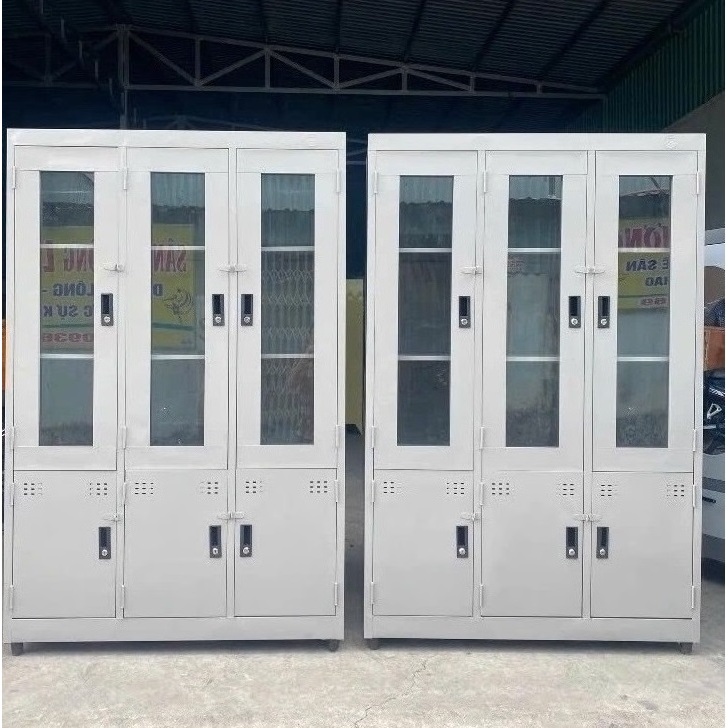 Tủ hồ sơ kính đựng tài liệu văn phòng và trường học.