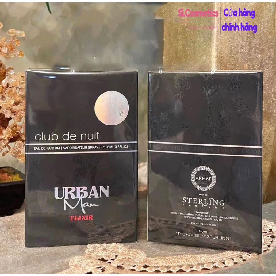 [Mã COSBAUH3 giảm 8% đơn 300K] Nước Hoa Nam Armaf Club De Nuit Urban Man Elixir EDP 105ml