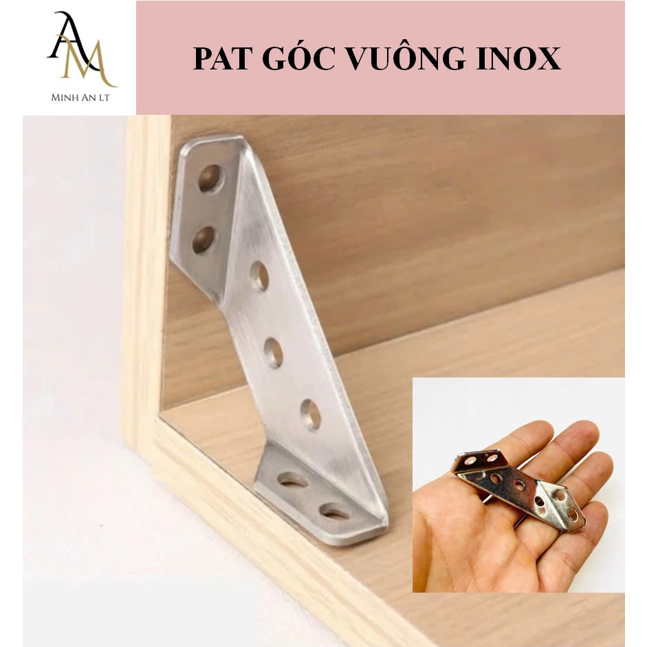 (Bịch 20-50 cái) Ke Góc Vuông inox 3 Mặt, Bat Góc vuông, Pat Góc Vuông ...