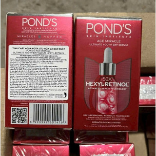 Serum ban đêm Pond's Age Miracle mờ đốm nâu và nếp nhăn với 50X Hexyl-Retinol 14G