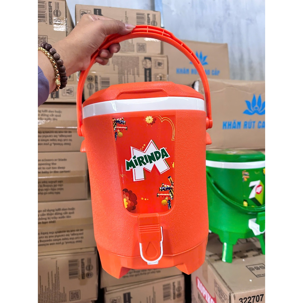 THÙNG ĐÁ 6L CÓ VÒI MIRINDA