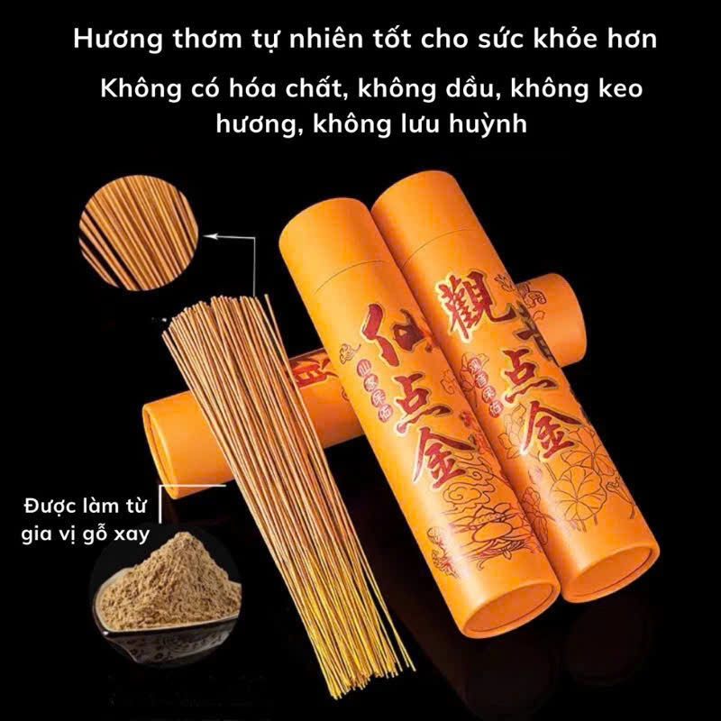 NHANG THƠM THÁI CHIÊU TÀI.LỘC KÈM HỘP 500 CÂY 32CM
