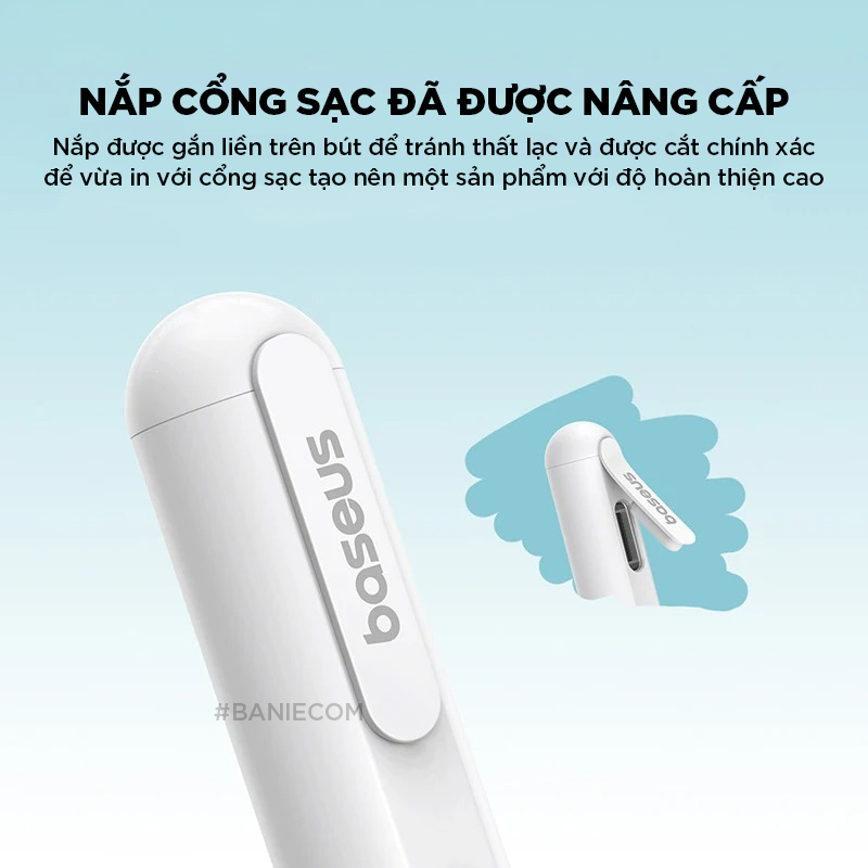 NEW 2025 Bút cảm ứng PS052 PS048 BASEUS Smooth Writing 3 TypeC Stylus Chống Tỳ Pin 17h Có App | BigBuy360 - bigbuy360.vn