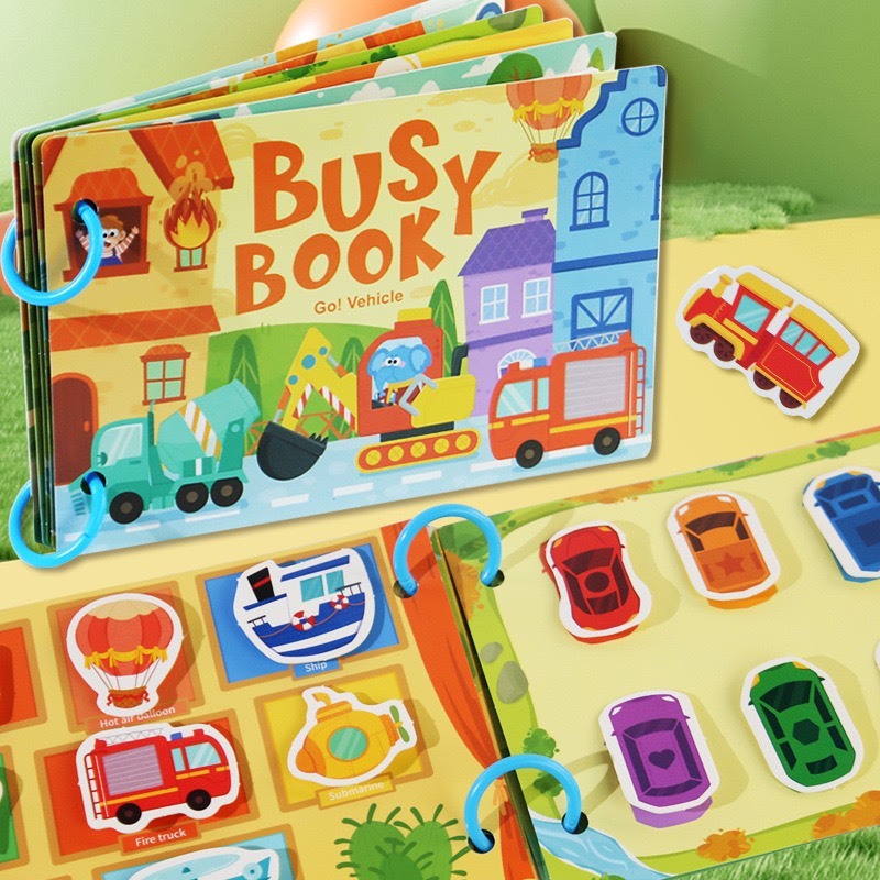 Sách Học Liệu Bóc Dán Montessori Thông Minh, Đồ Chơi Giáo Dục Sớm Cho Bé Kích Thích Não Bộ