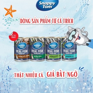 [400g] COMBO 10 & 5 Lon Pate Snappy Tom Hộp 400G Cho Mèo Cá Thật, Dạng Nguyên Miếng, Sốt, Nhuyễn