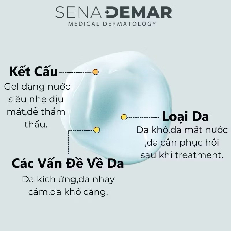 Kem dưỡng sena demar s.o.s skin relief cream giúp phục hồi, dưỡng ẩm, trắng da, 50g 2028 kem sos senademar  IS81