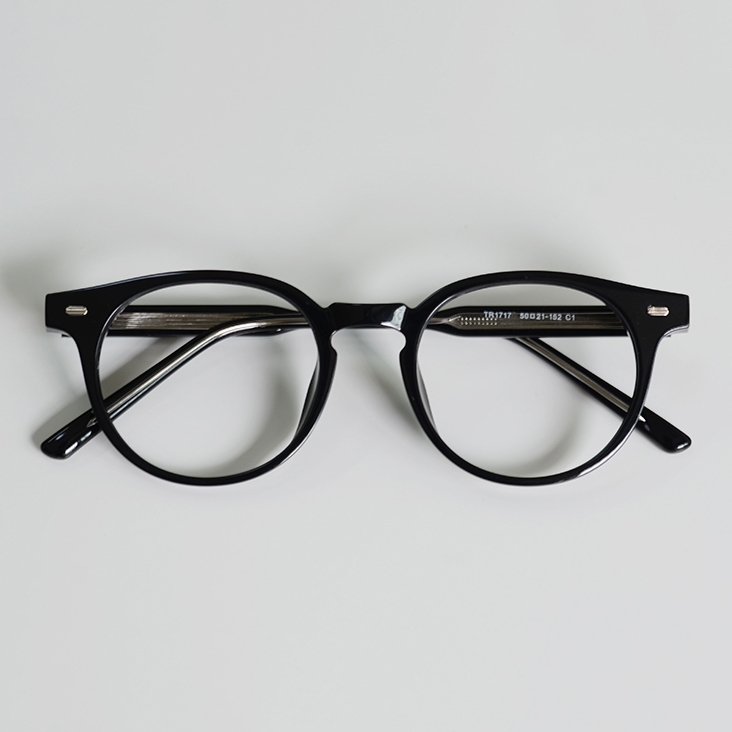 Ảnh Gọng kính cận thời trang nam nữ ANDU EYEWEAR dáng tròn chất liệu nhựa cốt kim loại 17178 3