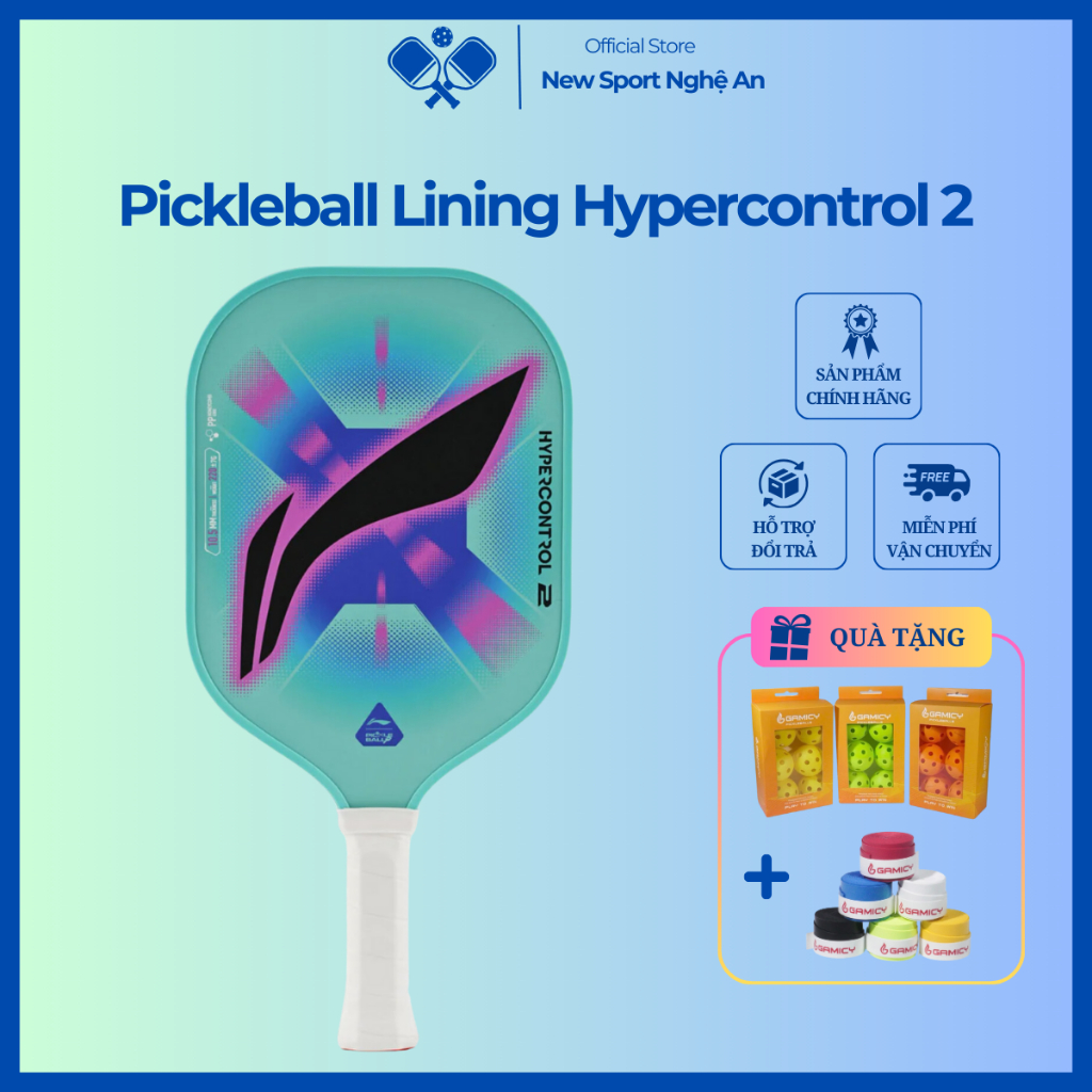 Vợt Pickleball Lining Hypercontrol 2 - ACPV037-10mm chính hãng | Shopee ...
