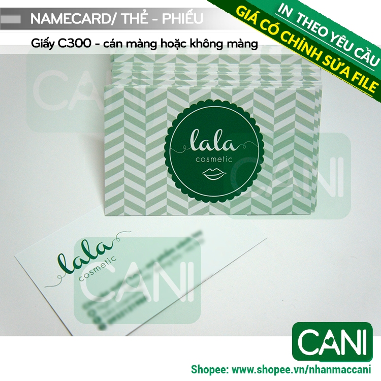 500c Namecard in theo yêu cầu Thẻ tích điểm Thẻ giấy Voucher Card Thank you Phiếu Liệu trình In Nailbox