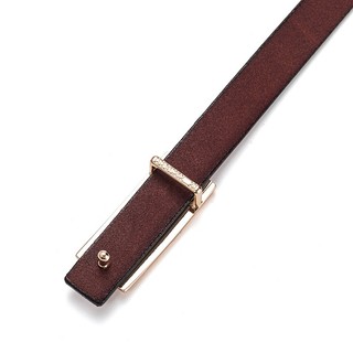Dây lưng, dây nịt thời trang nữ, thắt lưng da thật bản 1.8cm, khóa bấm hợp kim W92