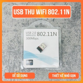 USB WiFi Chuẩn 802.11n Không Anten 150Mbps – Bộ Thu Sóng Không Dây Mini Cổng USB 2.0 Cho PC Laptop