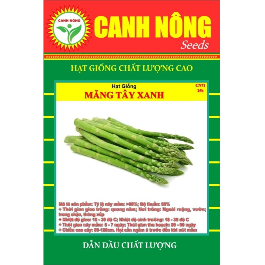 10 CÂY MẦM MĂNG TÂY XANH - Tặng kèm 5 viên xơ dừa - CANH NÔNG - KVT