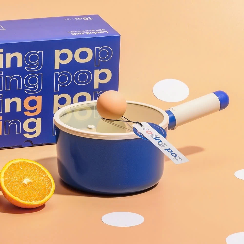 Nồi chảo chống dính phủ Ceramic LocknLock Rolling Pop LOP1161IH, LOP1182IH, LOP1225IH - K-MALL