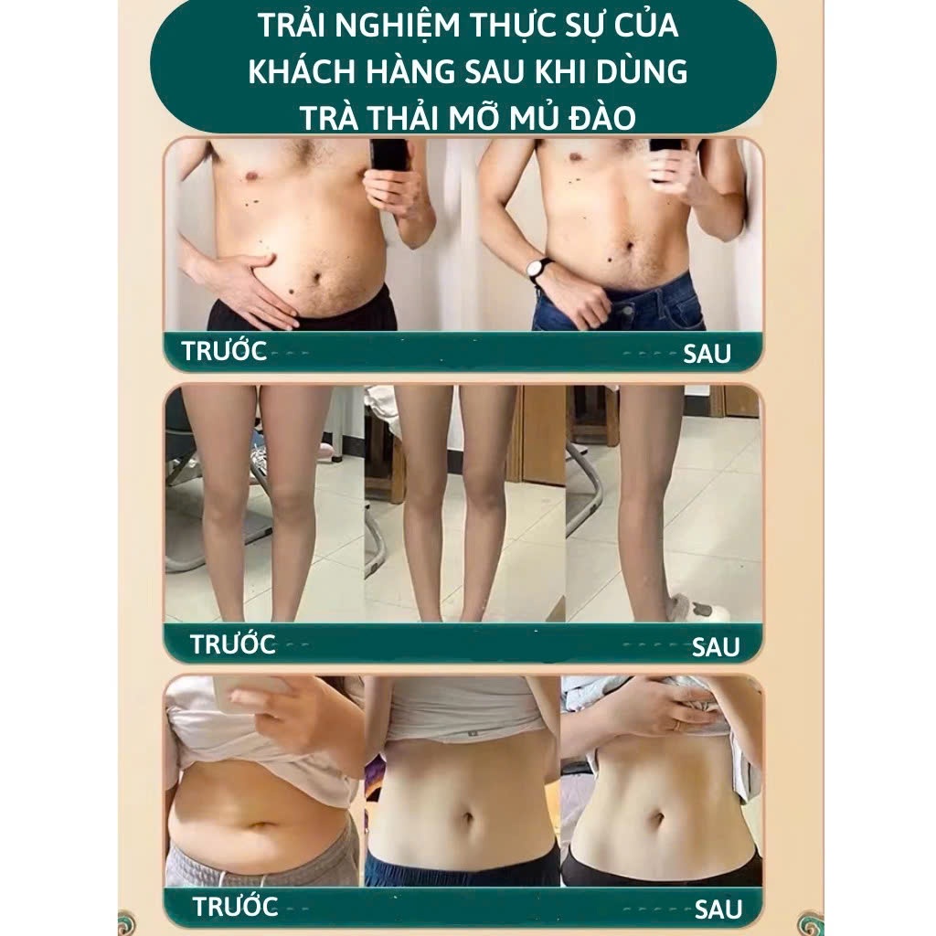 Trà thải mỡ bụng Calen giúp đào thải mỡ dưới da, giảm mỡ bụng, đùi, bắp tay, bắp chân hiệu quả bịch 30 túi lọc