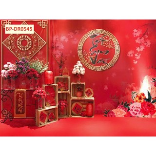 Tranh Tết trang trí decor dán tường, tranh vải lụa kim sa tặng keo và dụng cụ dán