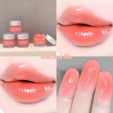 Ủ dưỡng môi cam đào cam đào cấp ẩm, dưỡng màu môi sau xăm, cải thiện sắc tố môi