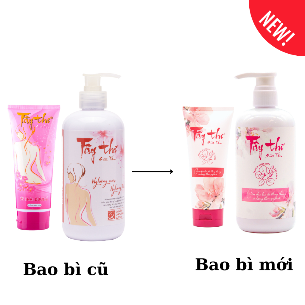 Ảnh Sữa tắm Tây Thi (Hoa Anh Đào) dành cho da nhạy cảm, giảm mụn, phục hồi và làm sạch da 200ml, 500ml - Sao Thái Dương 2