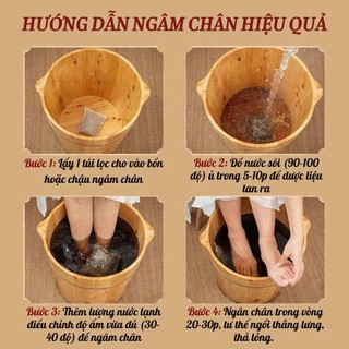 Túi lọc ngâm chân xương khớp Fengcha hỗ trợ lưu thông khí huyết giúp giảm đa,u nhức, ngừa sưng vlêm bịch 15 túi lọc
