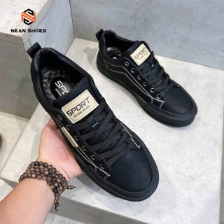 [ NEAN SHOES ] Giày Sneaker Nam NEAN Shoes Da Cao Cấp Đế Cao Su Đúc Êm Ái 4 Màu Nâu Đen Kem Trắng