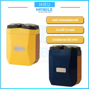 Máy cạo râu nhỏ gọn, 2 lưỡi tự mài, chống nước, hộp đẹp NLEN Mini Bully AL-T2
