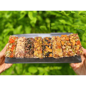 Thanh gạo lứt ngũ cốc siêu hạt dinh dưỡng 5 vị khác nhau ko đường Nhi healthy