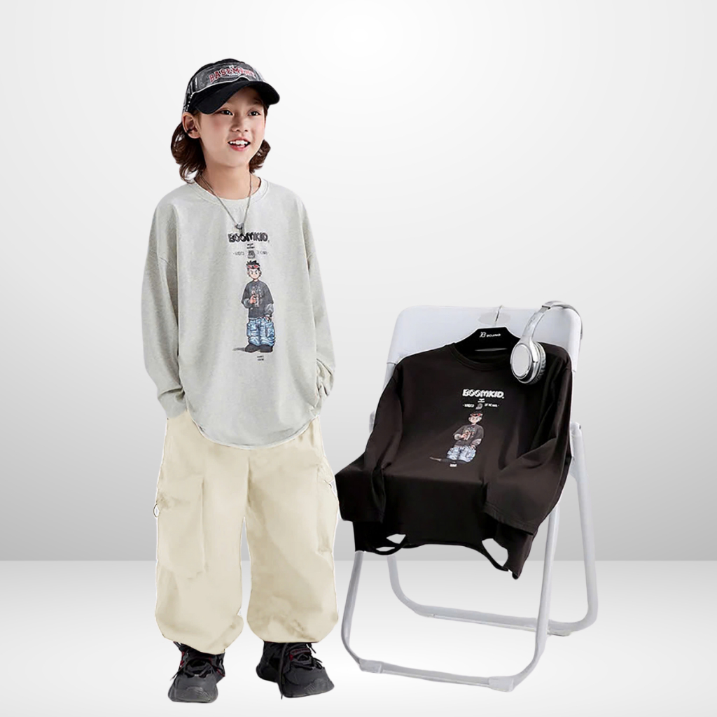 Quần Kaki túi hộp, Phong Cách hip hop Đường Phố Cho Bé Trai, Bé Gái | JJ Kids Fashion