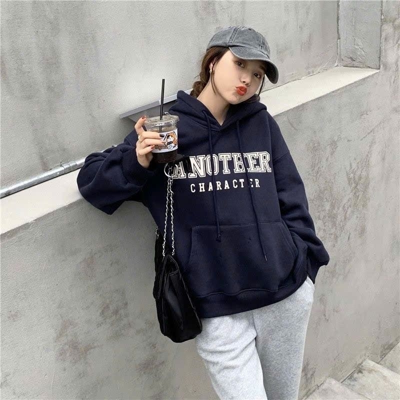 Áo nỉ lót lông áo hoodie từ 45-70kg hàng QC cao cấp