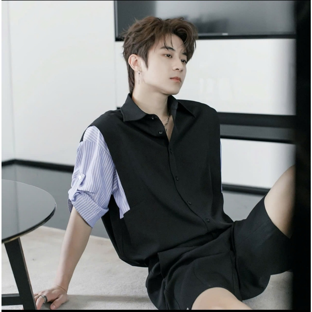 Áo Sơ mi Style Tay lỡ mix HAGI ICVCVNI Unisex menwear